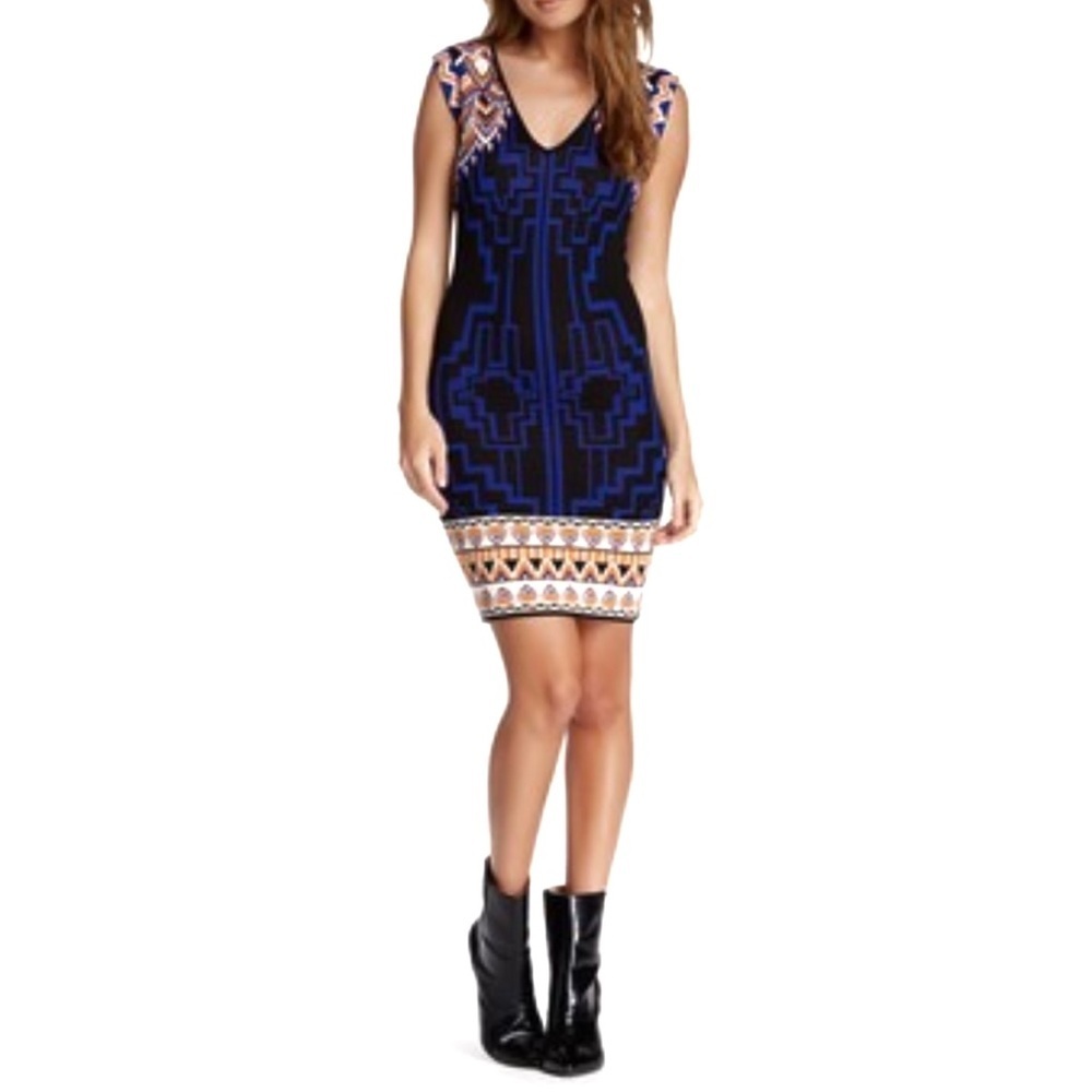 JEALOUS TOMATO | Bodycon Sweater Dress V-Neck S